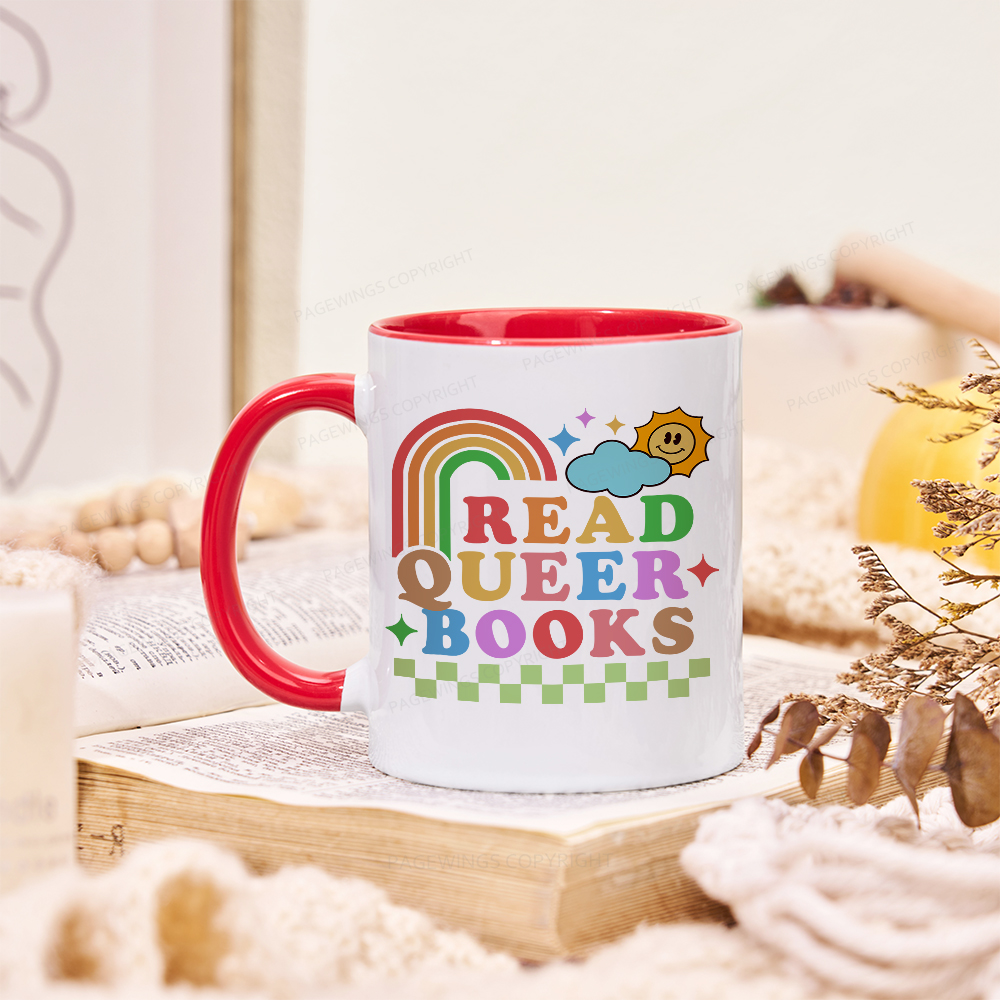 Pagewings Read Queer Books Mug