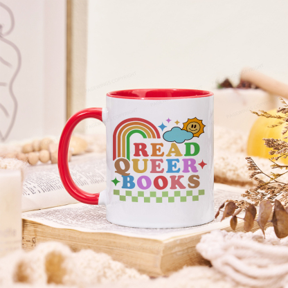 Pagewings Read Queer Books Mug