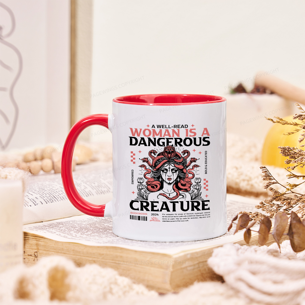 Pagewings A Well-Read Woman is A Dangerous Creature Mug