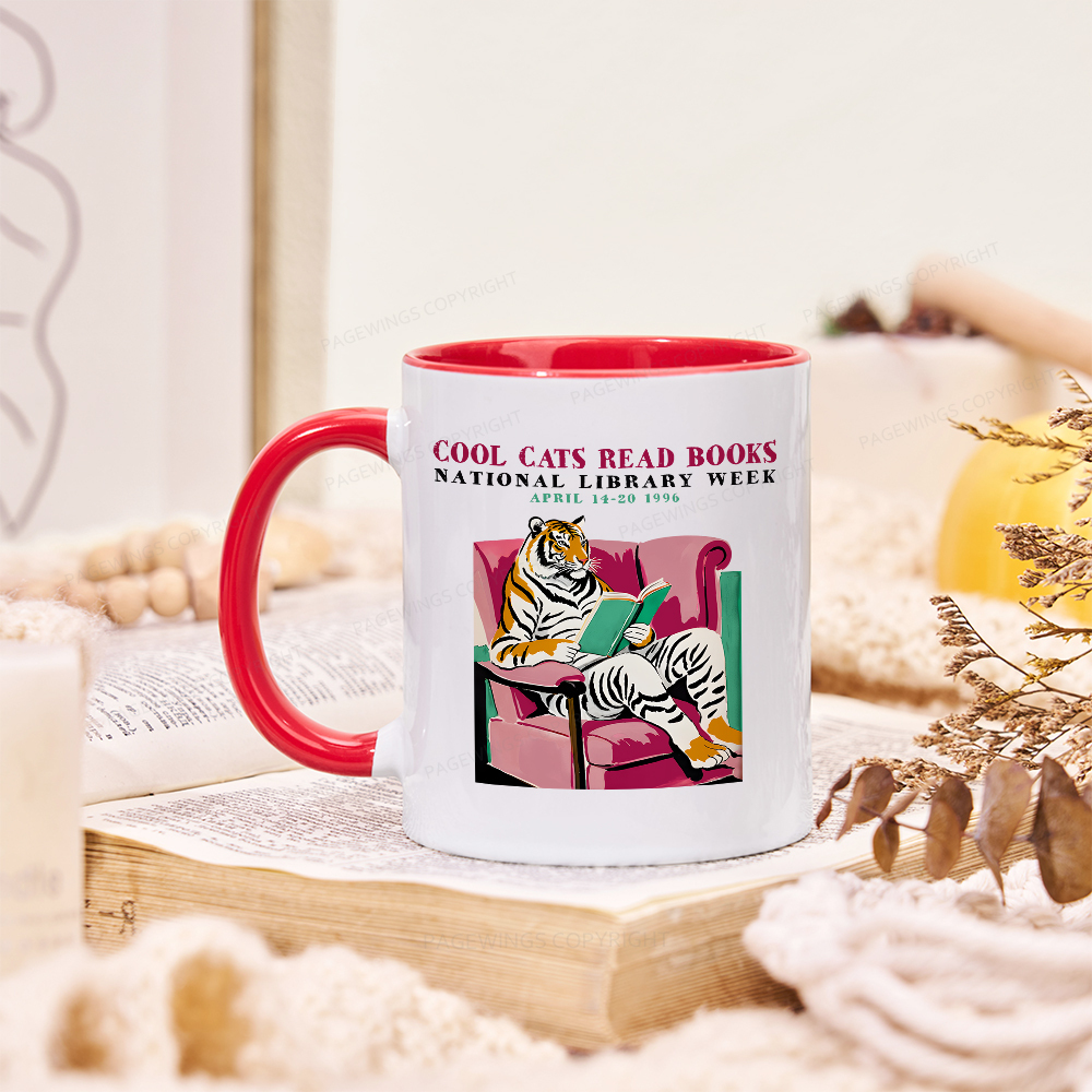 Pagewings Library Week Poster 1996 Mug