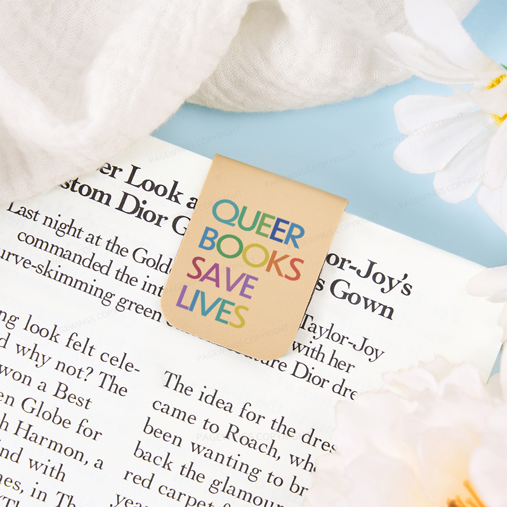 Pagewings Queer Books Save Lives Magnetic Bookmark