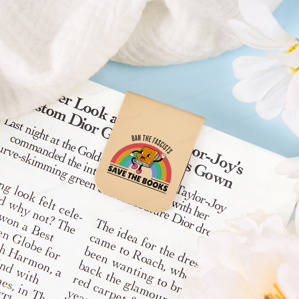 Pagewings Ban The Fascists Save The Books Magnetic Bookmark