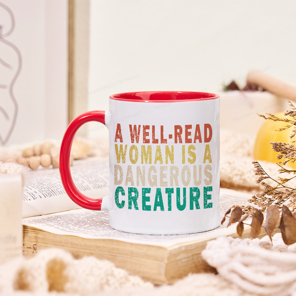 Pagewings A Well-Read Woman Is A Dangerous Creature Mug