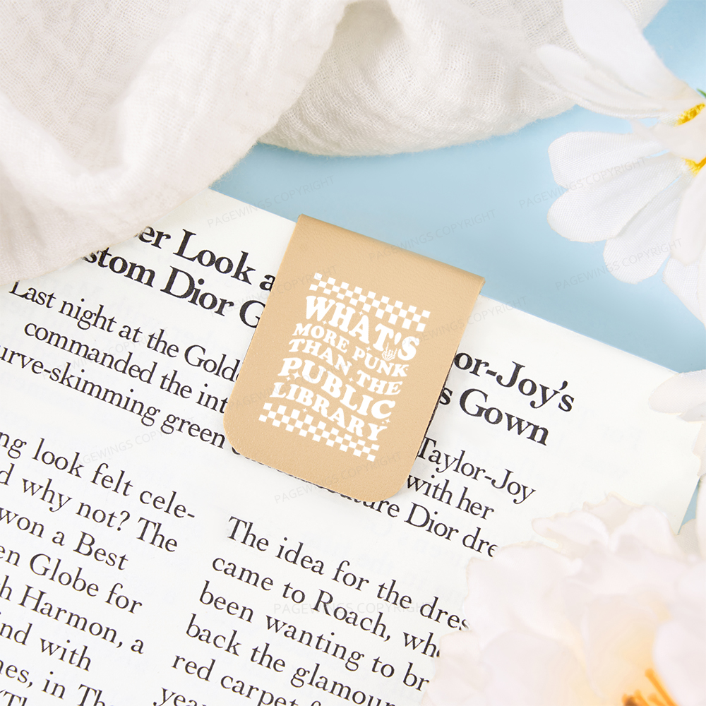 Pagewings Punk The Public Library Magnetic Bookmark