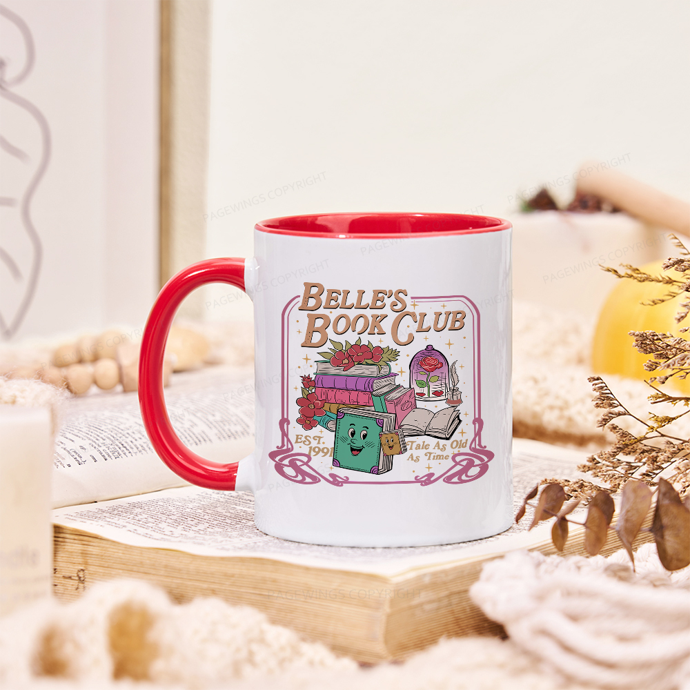 Pagewings Belle's Book Club Mug
