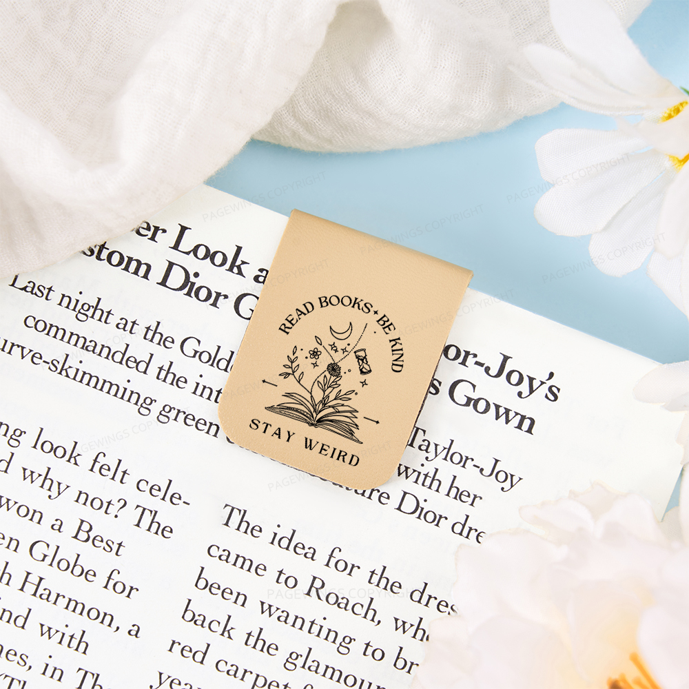 Pagewings Read Books Be Kind Stay Weird Magnetic Bookmark
