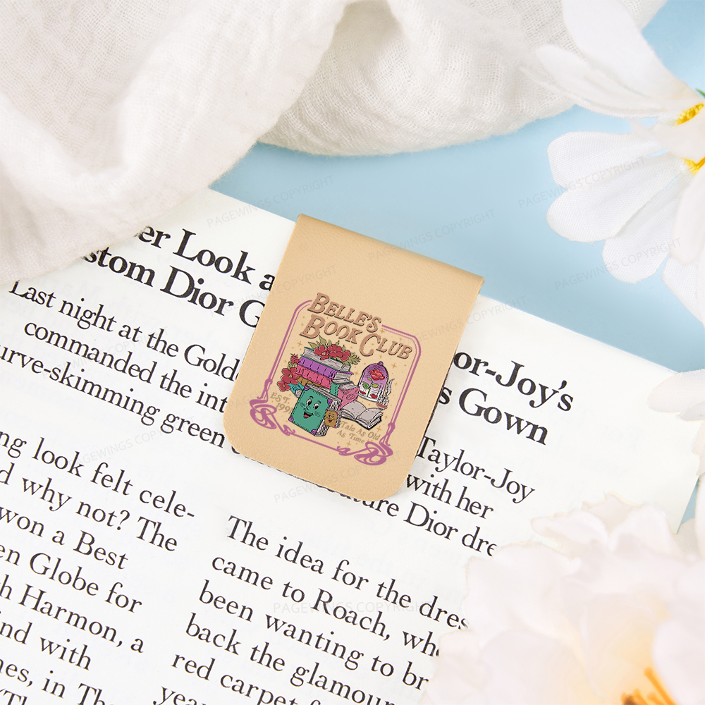 Pagewings Belle's Book Club Magnetic Bookmark
