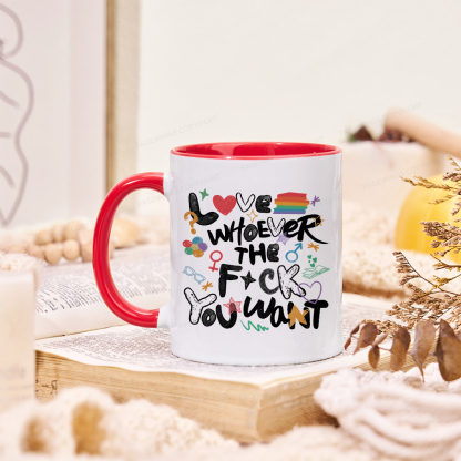 Pagewings Love Whoever The F*ck You Want Mug