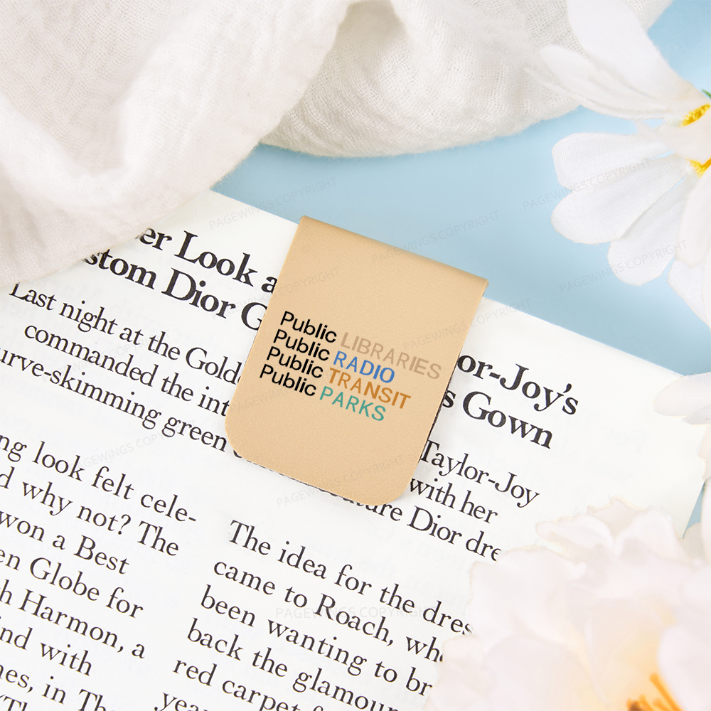 Pagewings Public Libraries Radio Transit Parks Magnetic Bookmark
