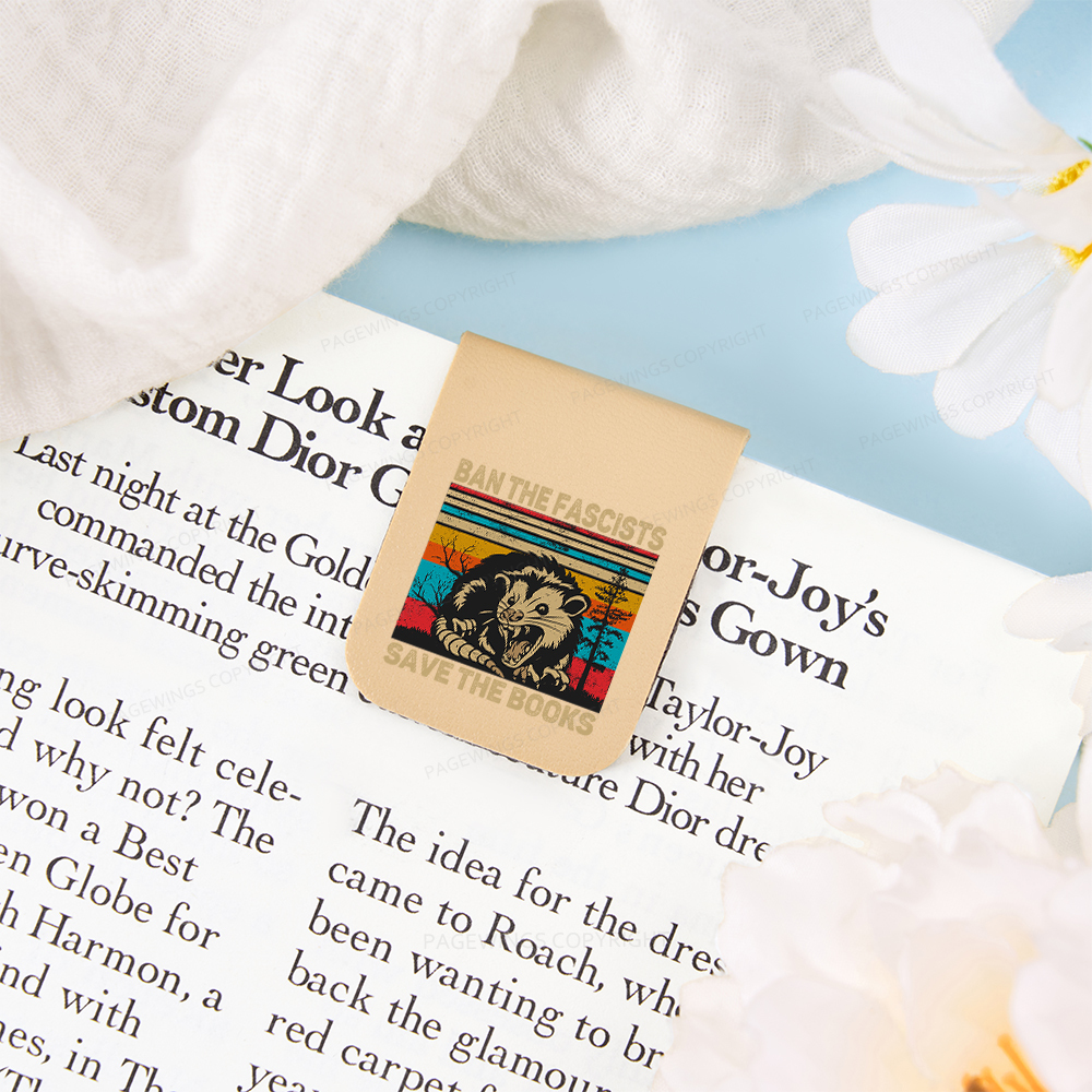 Pagewings Ban The Fascists Save The Books Magnetic Bookmark