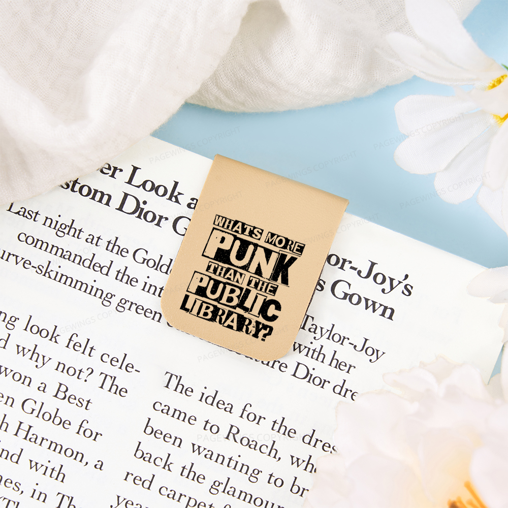 Pagewings What‘s More Punk Than the Public Library Magnetic Bookmark