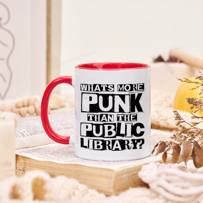 Pagewings What‘s More Punk Than the Public Library Mug