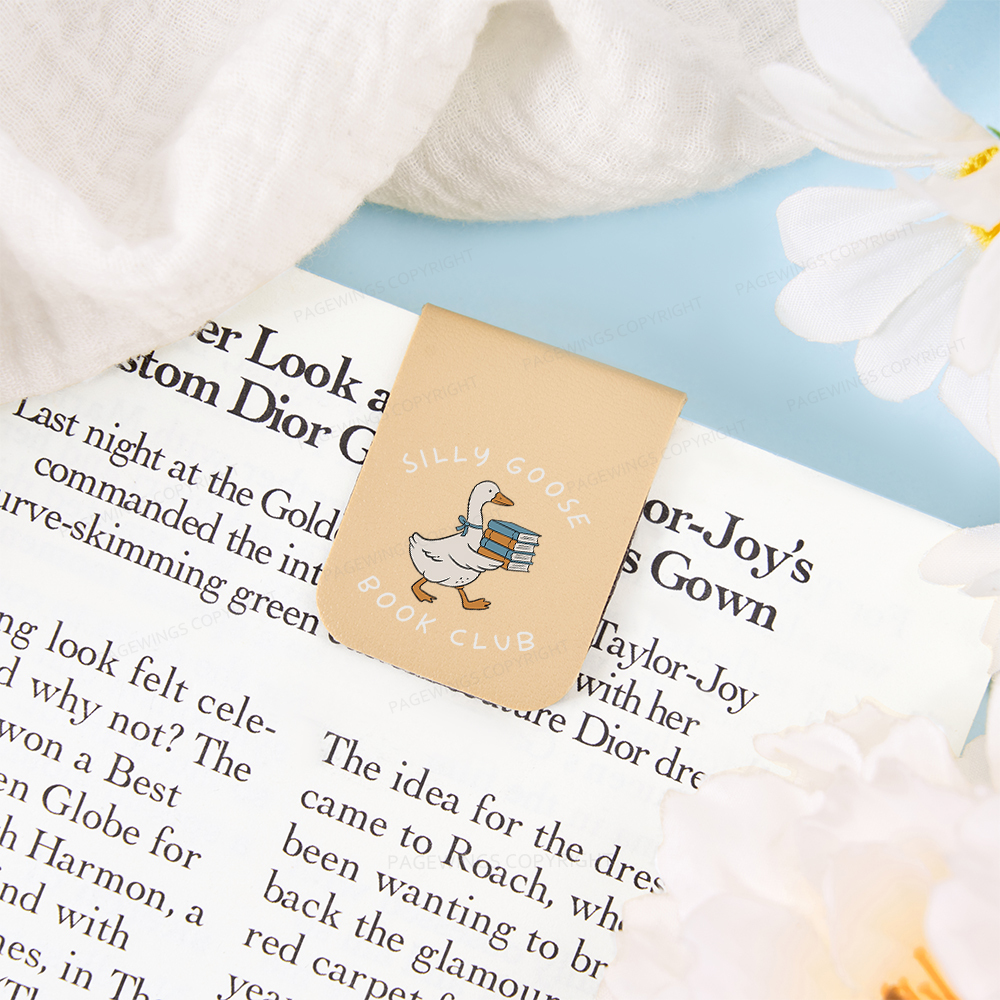 Pagewings Silly Goose Book Club Magnetic Bookmark