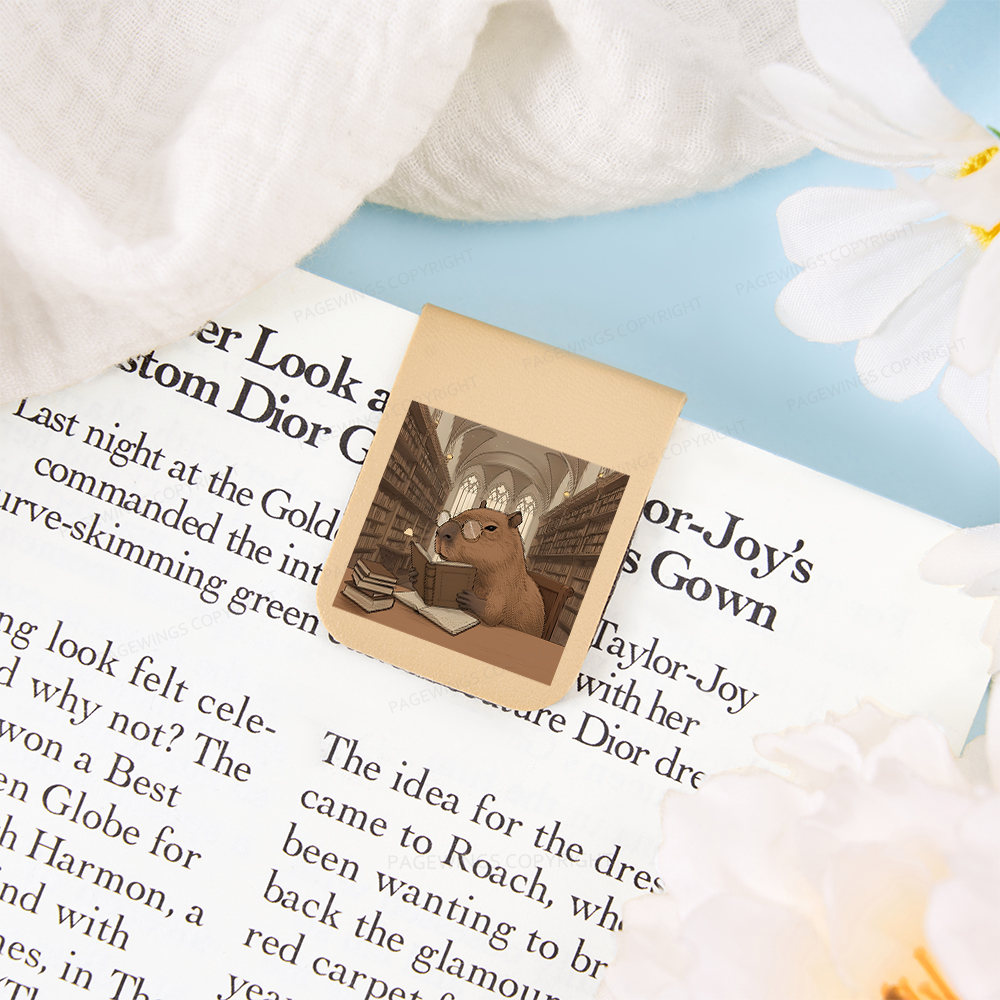 Pagewings The Reader Capybara Magnetic Bookmark