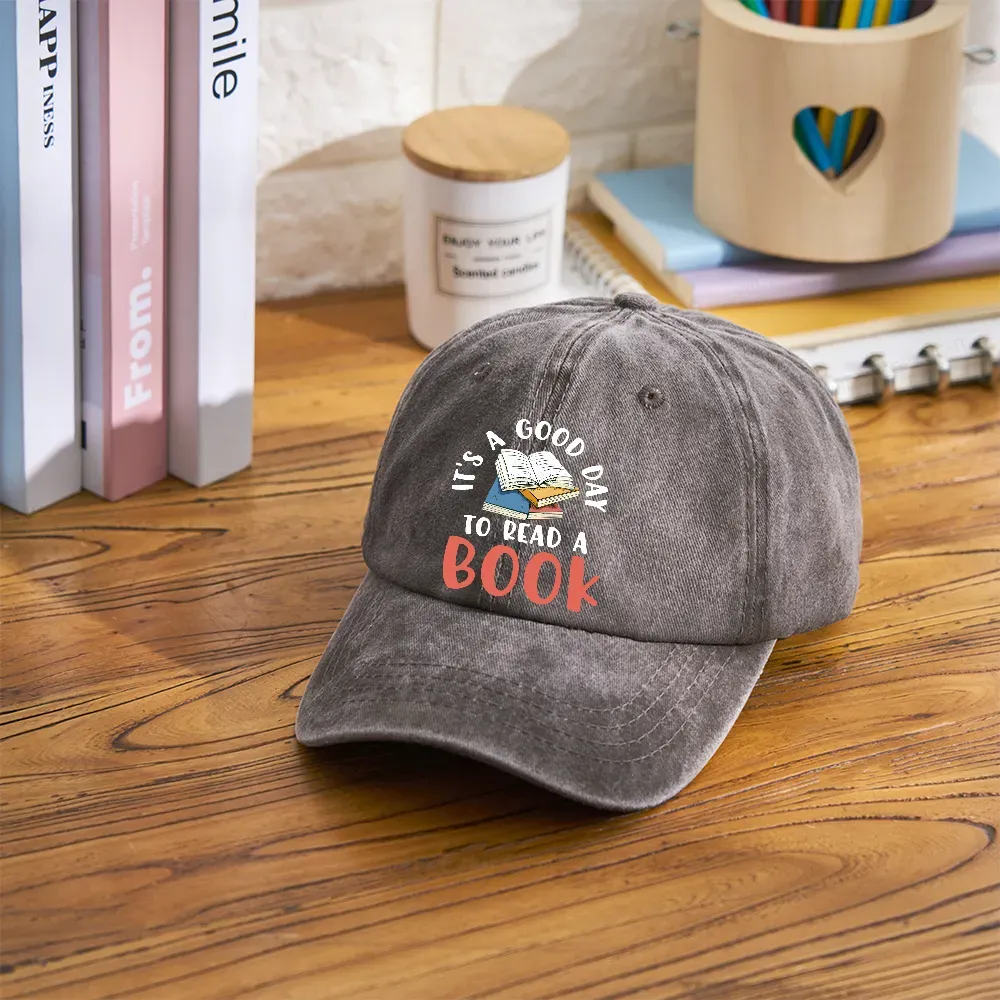 Pagewings It’s a Good Day to Read a Book Washed Cap