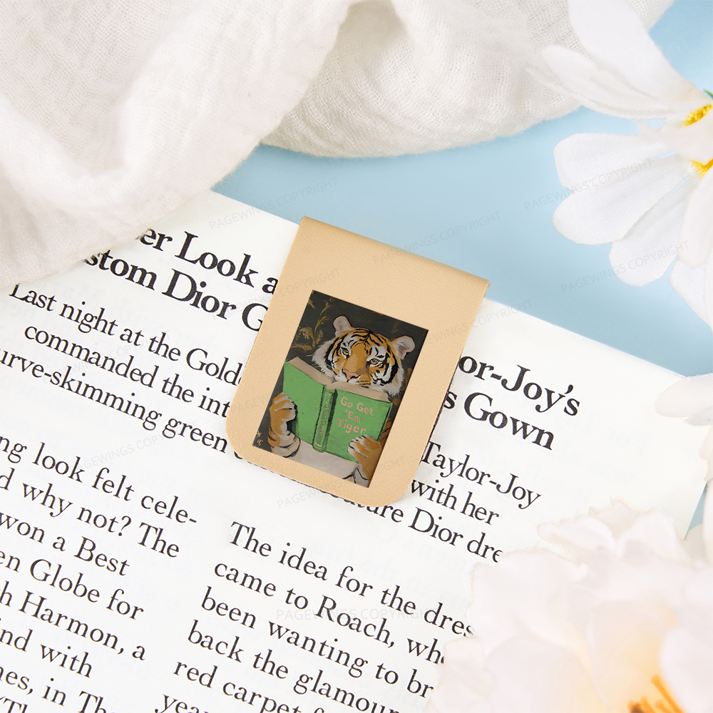Pagewings Motivational Tiger Magnetic Bookmark