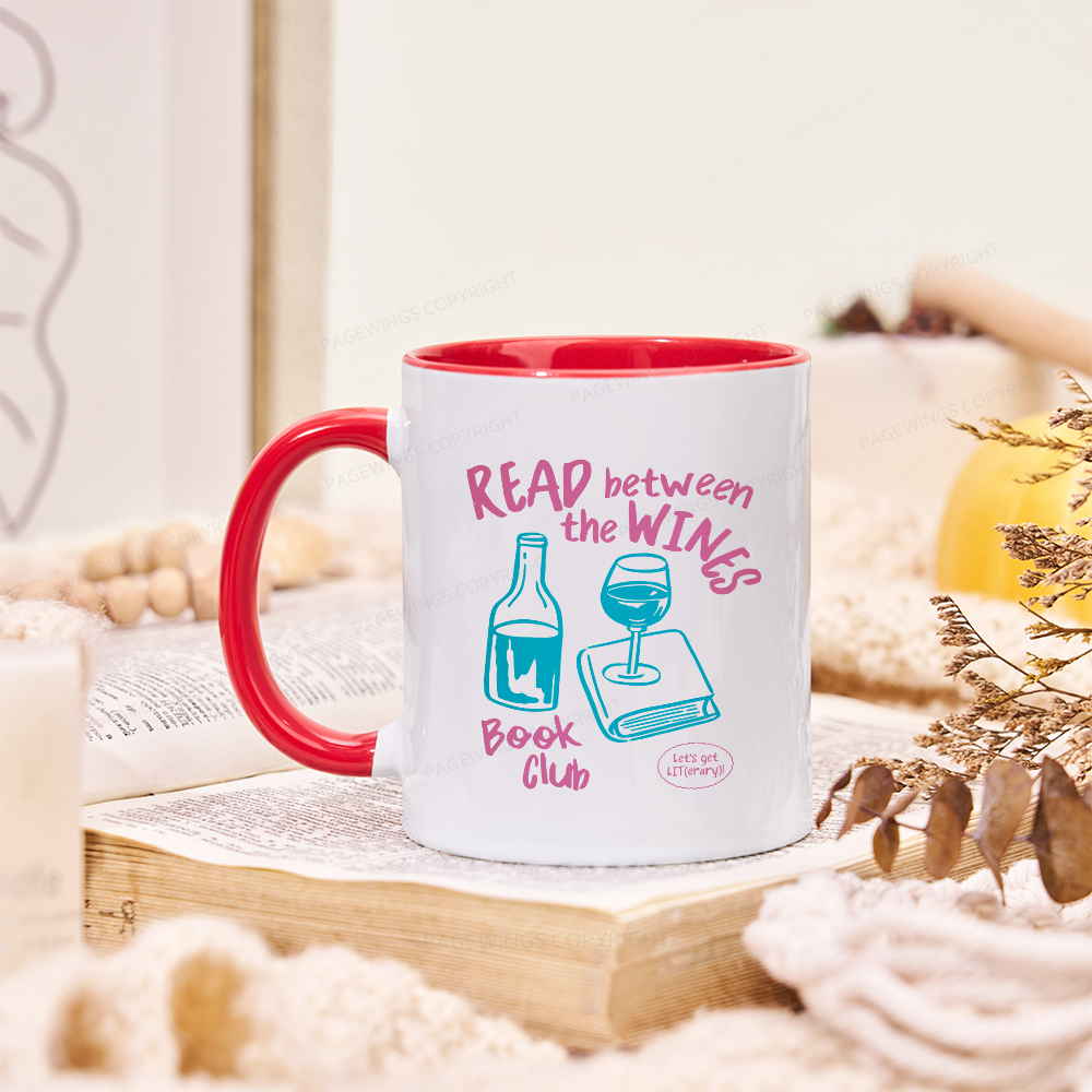 Pagewings Wine Lover Book Club Mug
