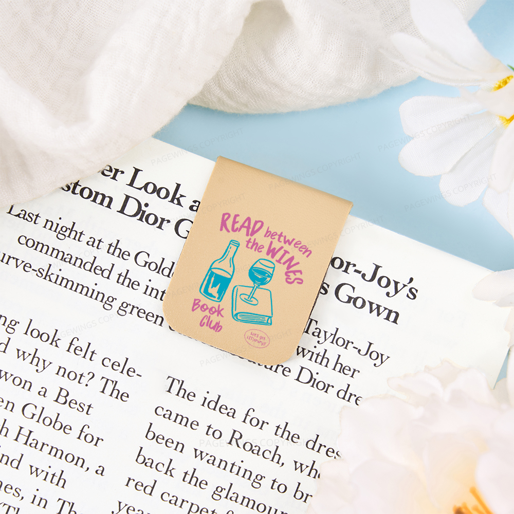 Pagewings Wine Lover Book Club Magnetic Bookmark