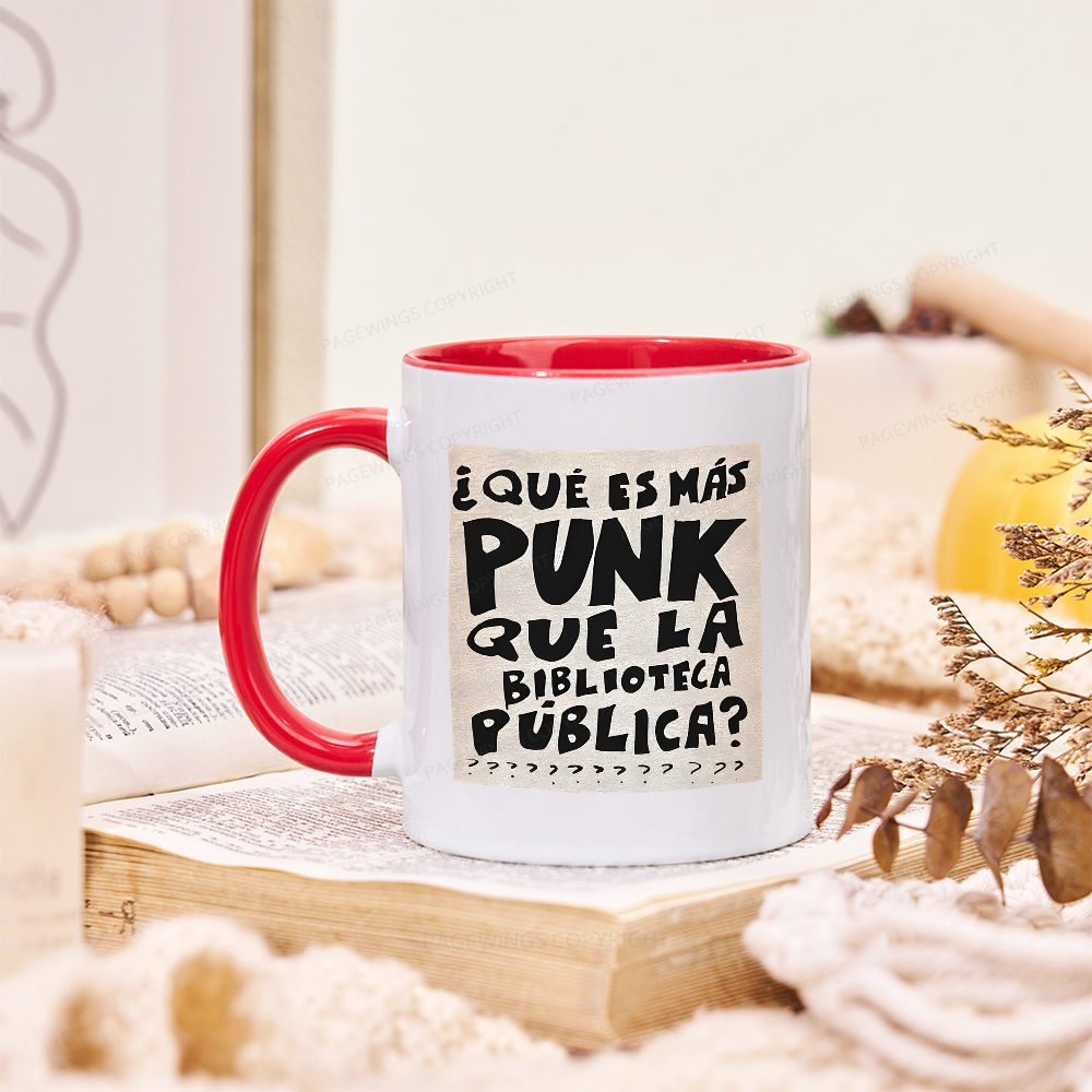 Pagewings What's More Punk Than The Public Library Mug