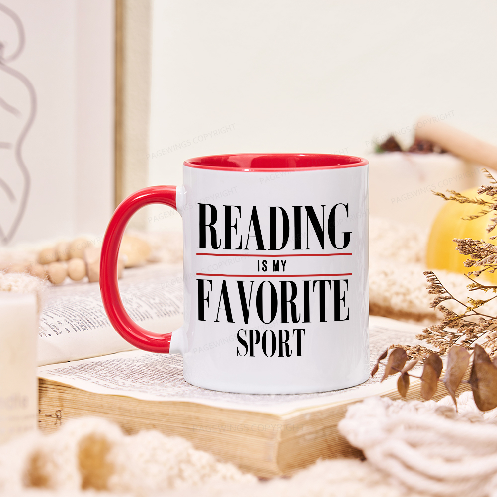 Pagewings Reading Is My Favorite Sport Mug