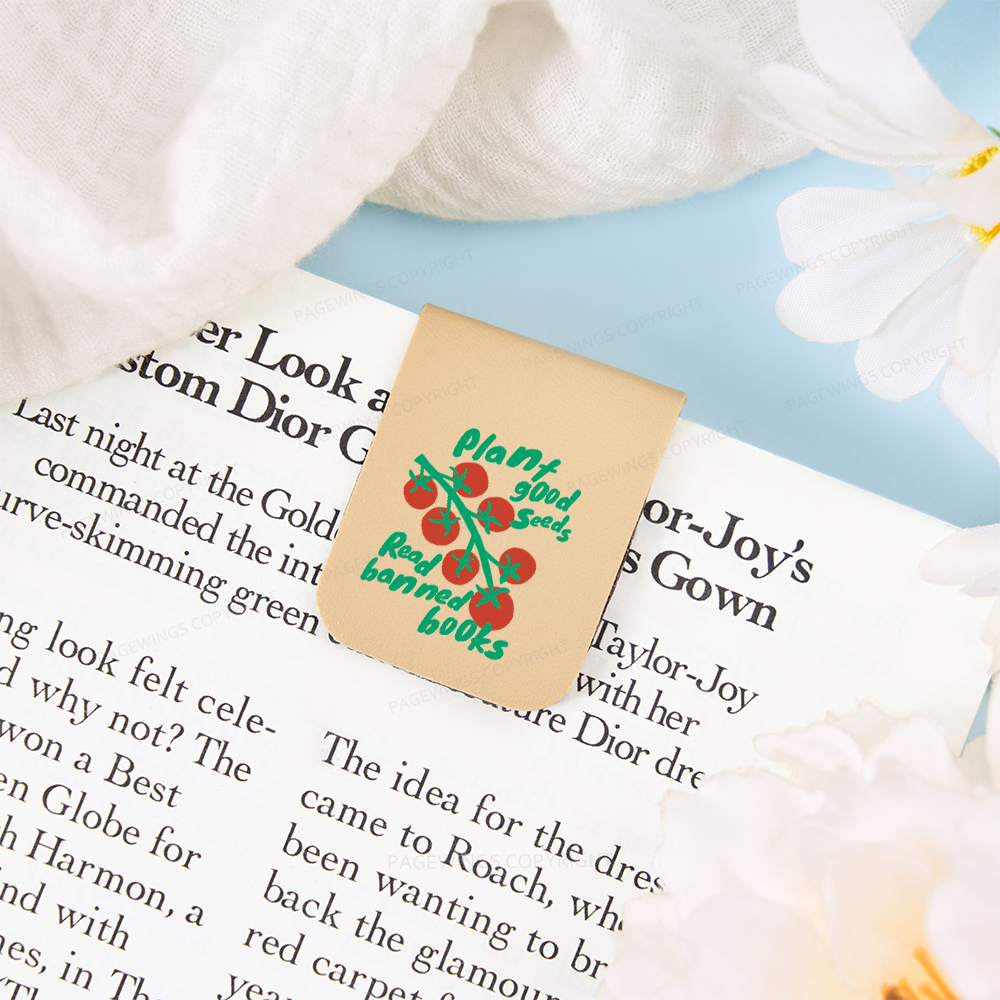 Pagewings Plant Good Seeds Read Banned Books Magnetic Bookmark