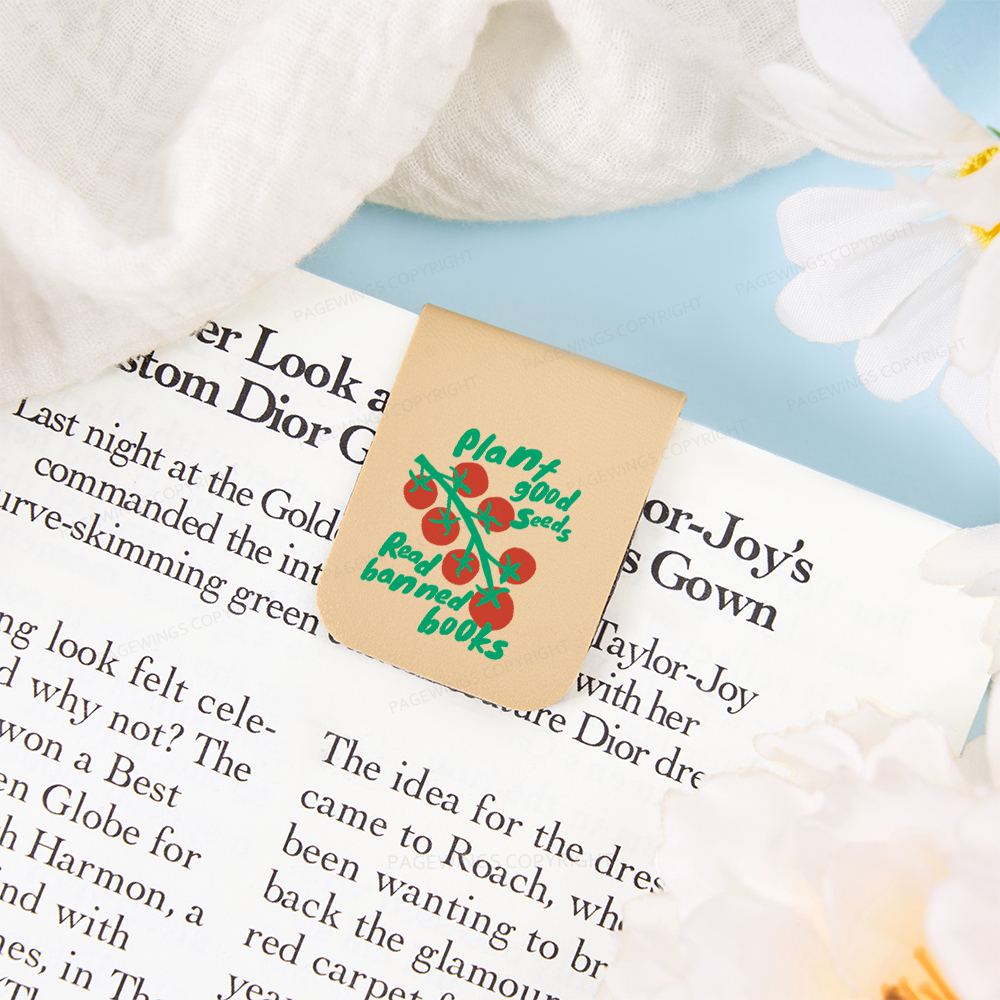 Pagewings Plant Good Seeds Read Banned Books Magnetic Bookmark