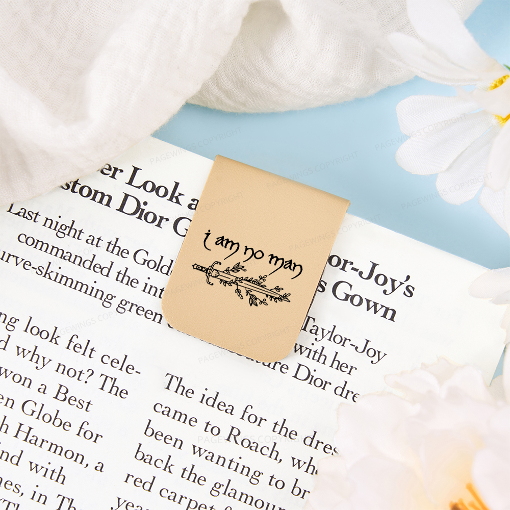 Pagewings I Am No Man Magnetic Bookmark