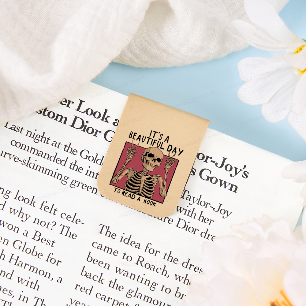 Pagewings It's A Beautiful Day To Read A Book Magnetic Bookmark