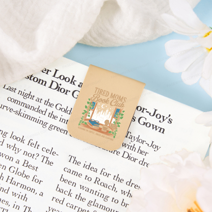 Pagewings Tired Moms Book Club Magnetic Bookmark