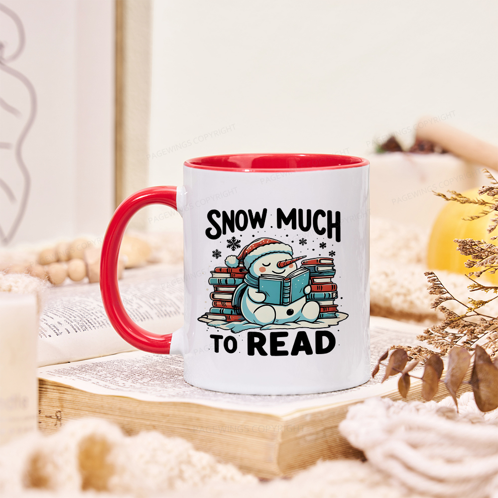 Pagewings Snow Much To Read Mug
