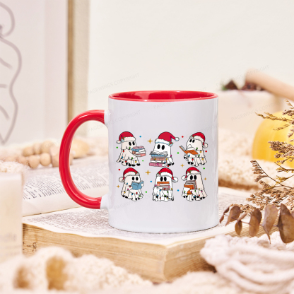 Pagewings Christmas Book Ghost Mug