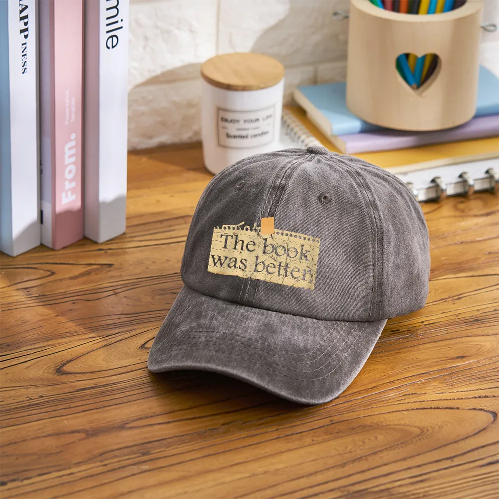 Pagewings The Book Was Better Washed Cap