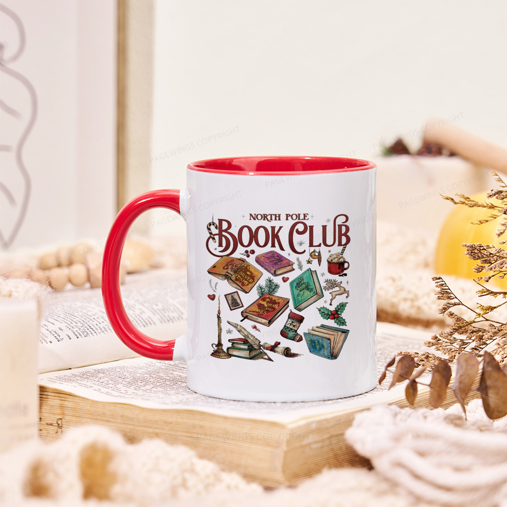 Pagewings SJM Book Club Christmas Mug