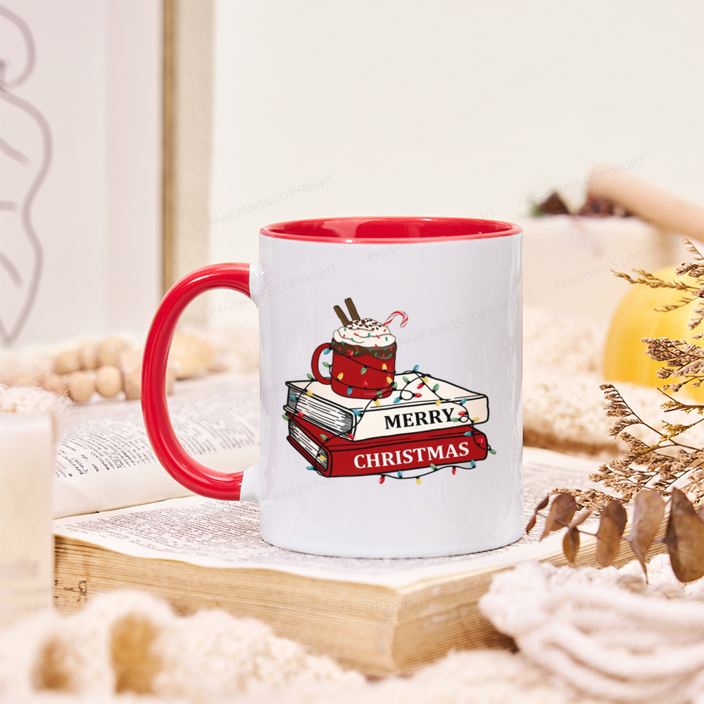 Pagewings Merry Christmas Mug
