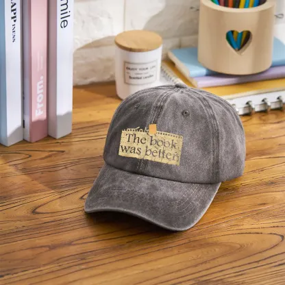 Pagewings The Book Was Better Washed Cap