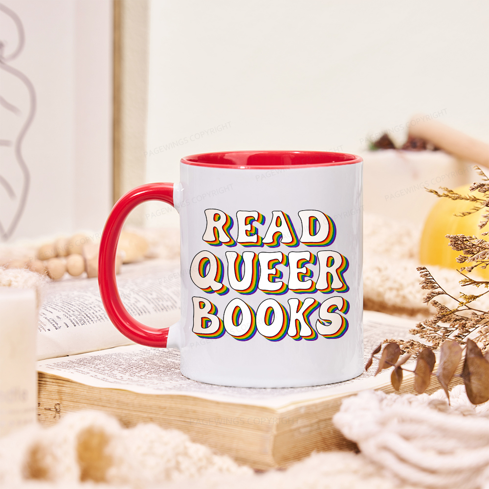 Pagewings Read Queer Booksk Mug