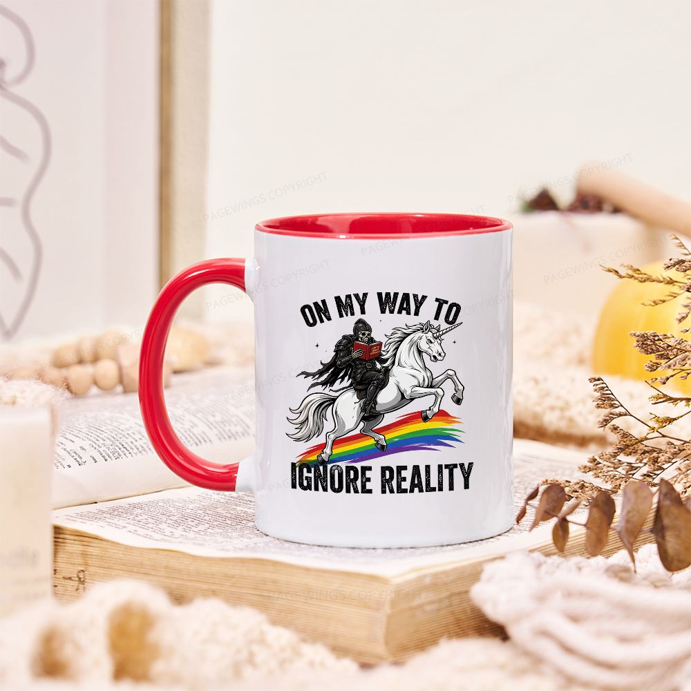 Pagewings On My Way To Ignore Reality Mug