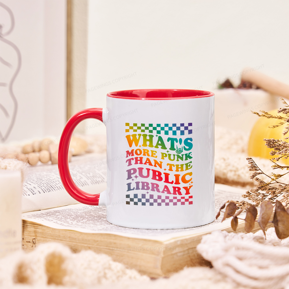 Pagewings What's More Punk Than The Public Library Mug