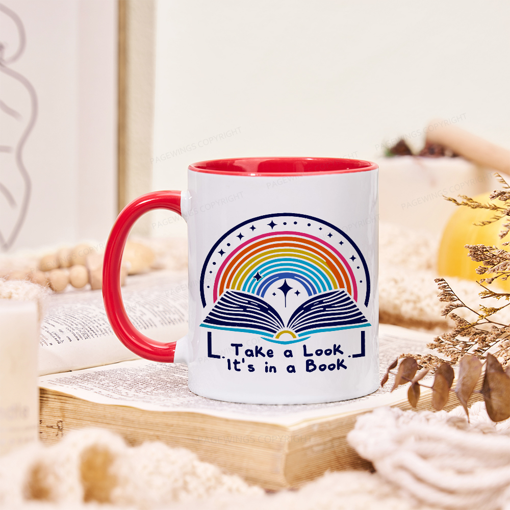 Pagewings Take A Look It's In A Book Mug
