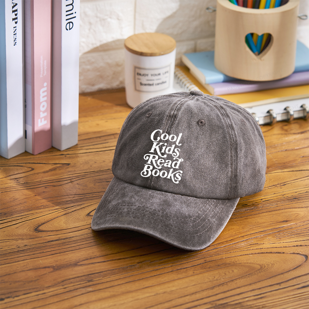 Pagewings Cool Kids Read Books Washed Cap