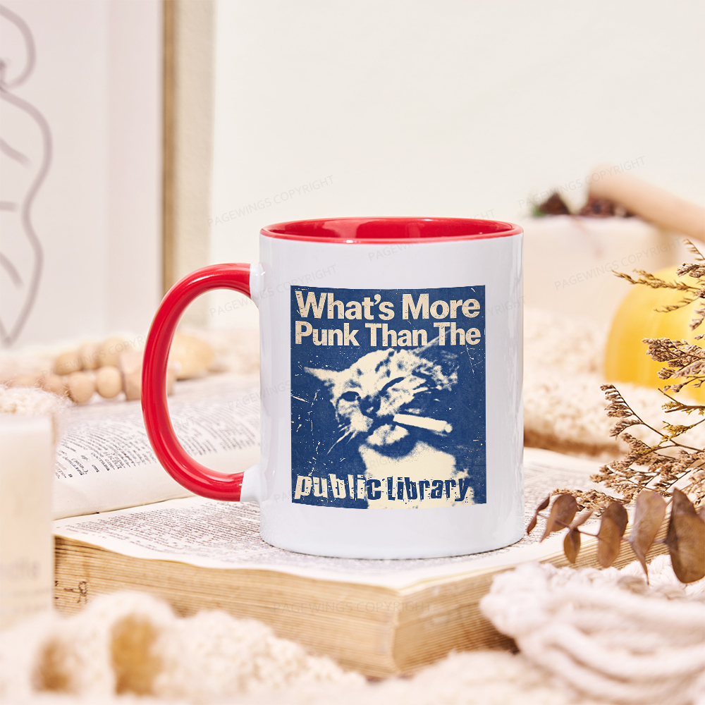 Pagewings What's More Punk Than The Public Library Mug