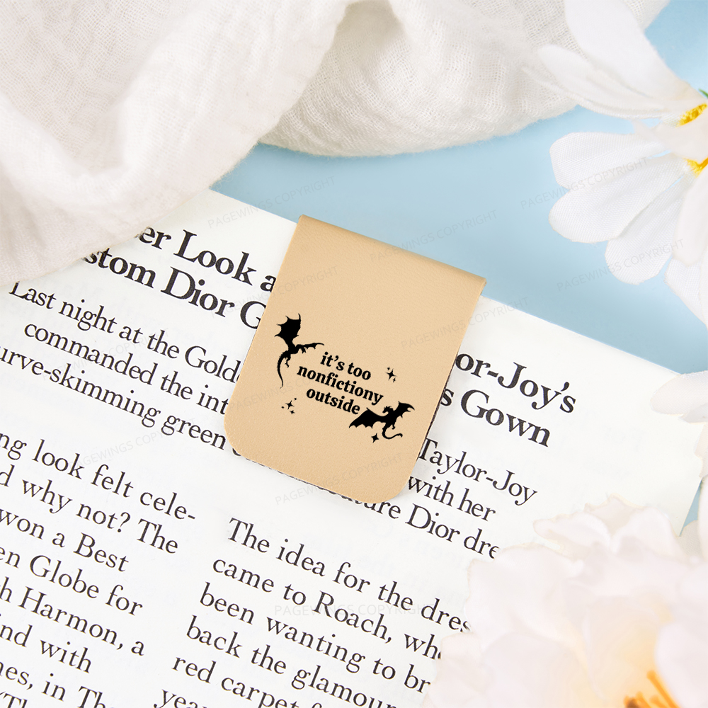 Pagewings It’s Too Nonfictiony Outside Magnetic Bookmark