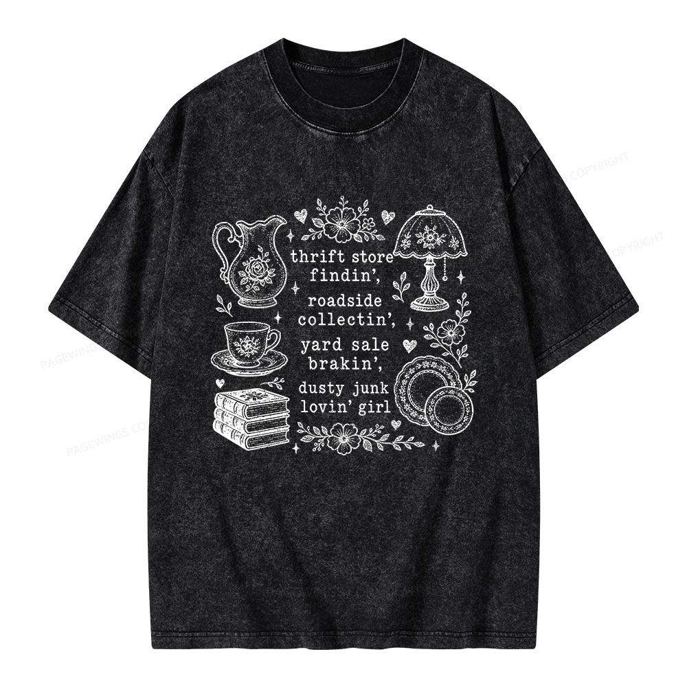 Pagewing Antique Lover Unisex Washed T-shirt