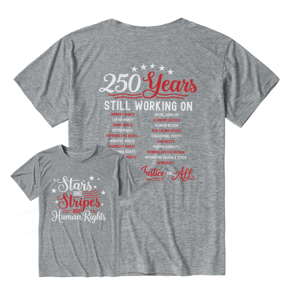 Pagewings Soft Stars and Stripes And Human Rights 15940 Bookish Unisex Heather T-Shirt