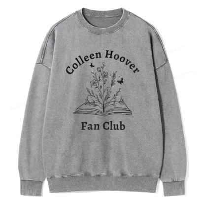 Pagewings Colleen Hoover Fan Club Unisex Washed Sweatshirt