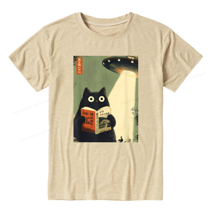 Pagewings Soft Cat Book Lovers 15182 Bookish Unisex Heather T-Shirt