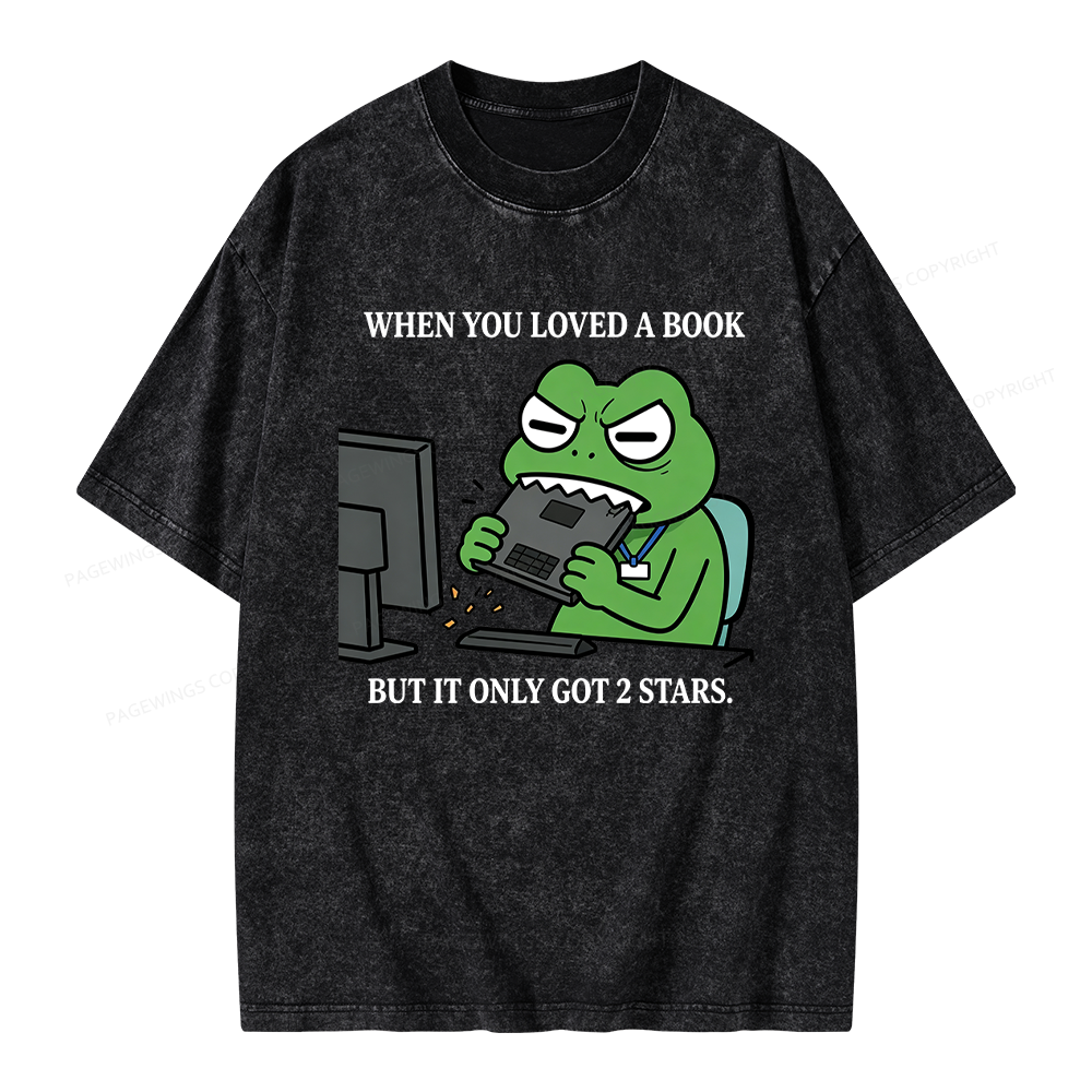Pagewing When You Loved a Book Unisex Washed T-shirt