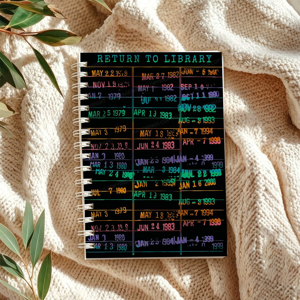 Pagewings Library Card Spiral Notebook