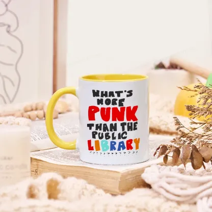 Pagewings What's More Punk Than The Public Library Mug
