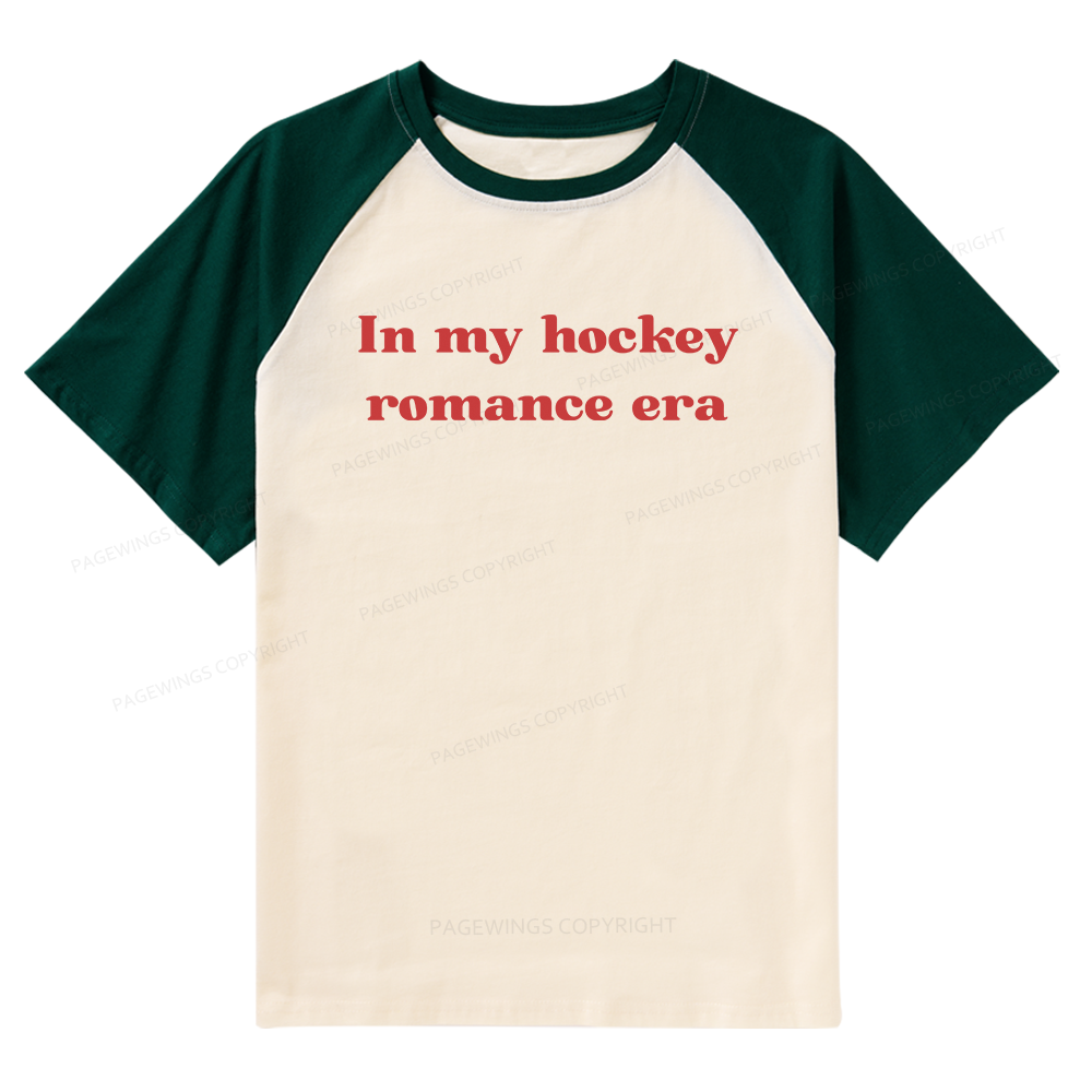 Pagewings Hockey Romance 15930 Bookish Raglan T-shirt
